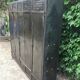 Very old riveted 5-door locker room