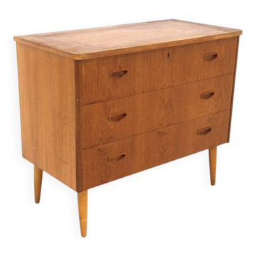 Scandinavian teak chest of drawers, Sweden, 1960