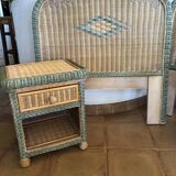 Headboard and bedside table