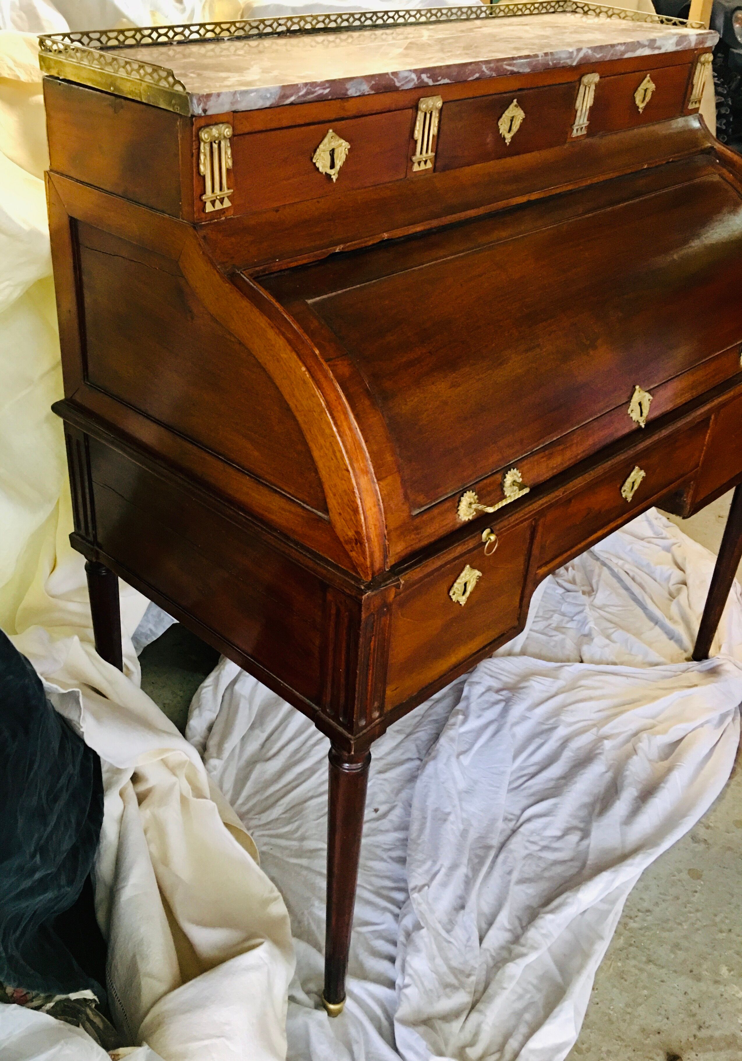 Napoleon III cylinder desk