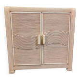 Vintage pencil reed cabinet, 1970s
