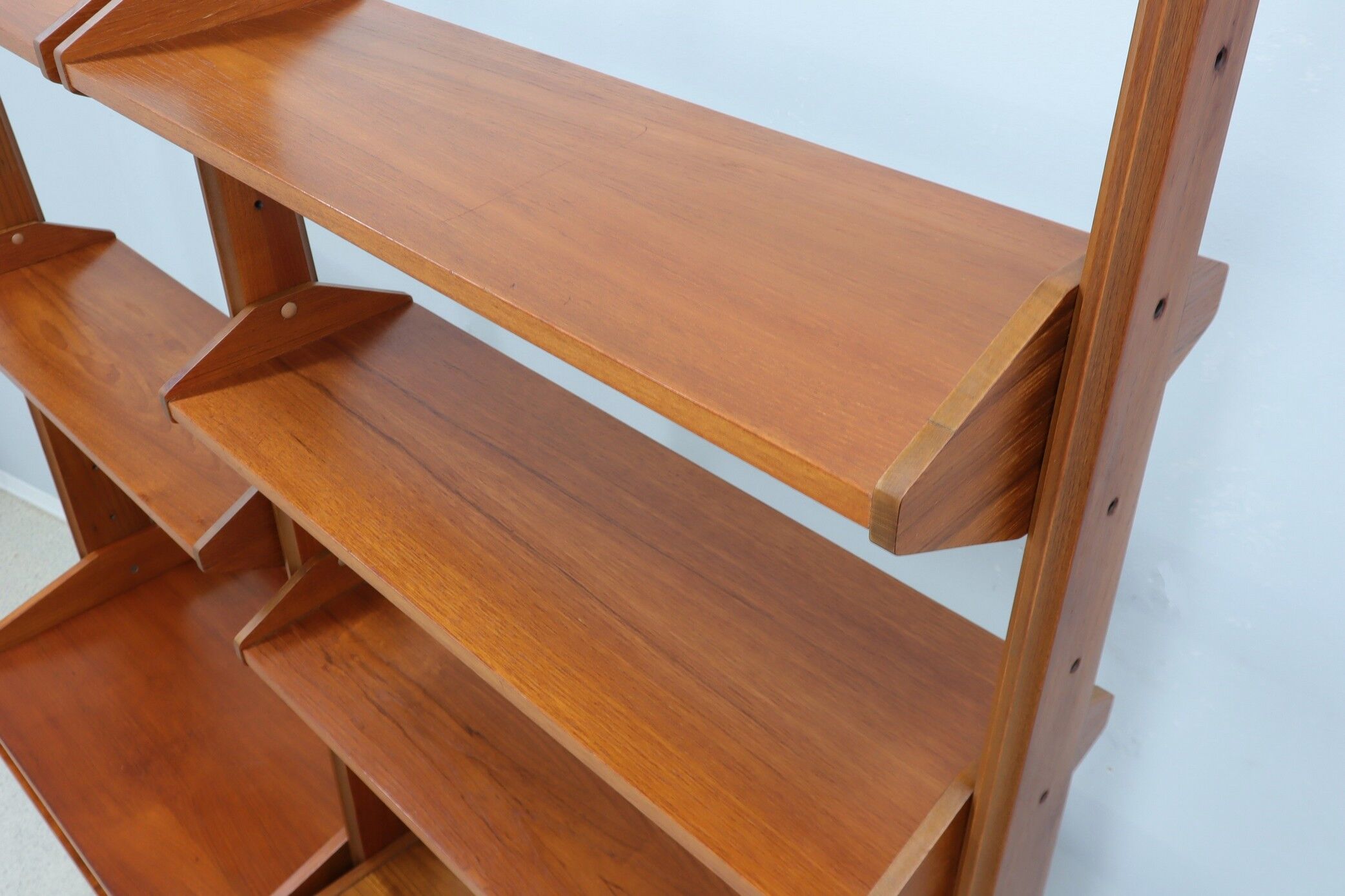 Mid century teak bookcase av arredamenti 1960s