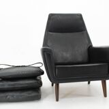 1970 Leather High Back Armchair , Denmark