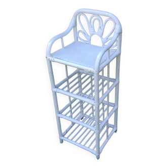Rattan shelf