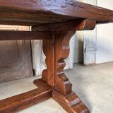 Solid oak kitchen dining room table