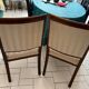 Pair of carved armchairs in Empire style – mahogany wood