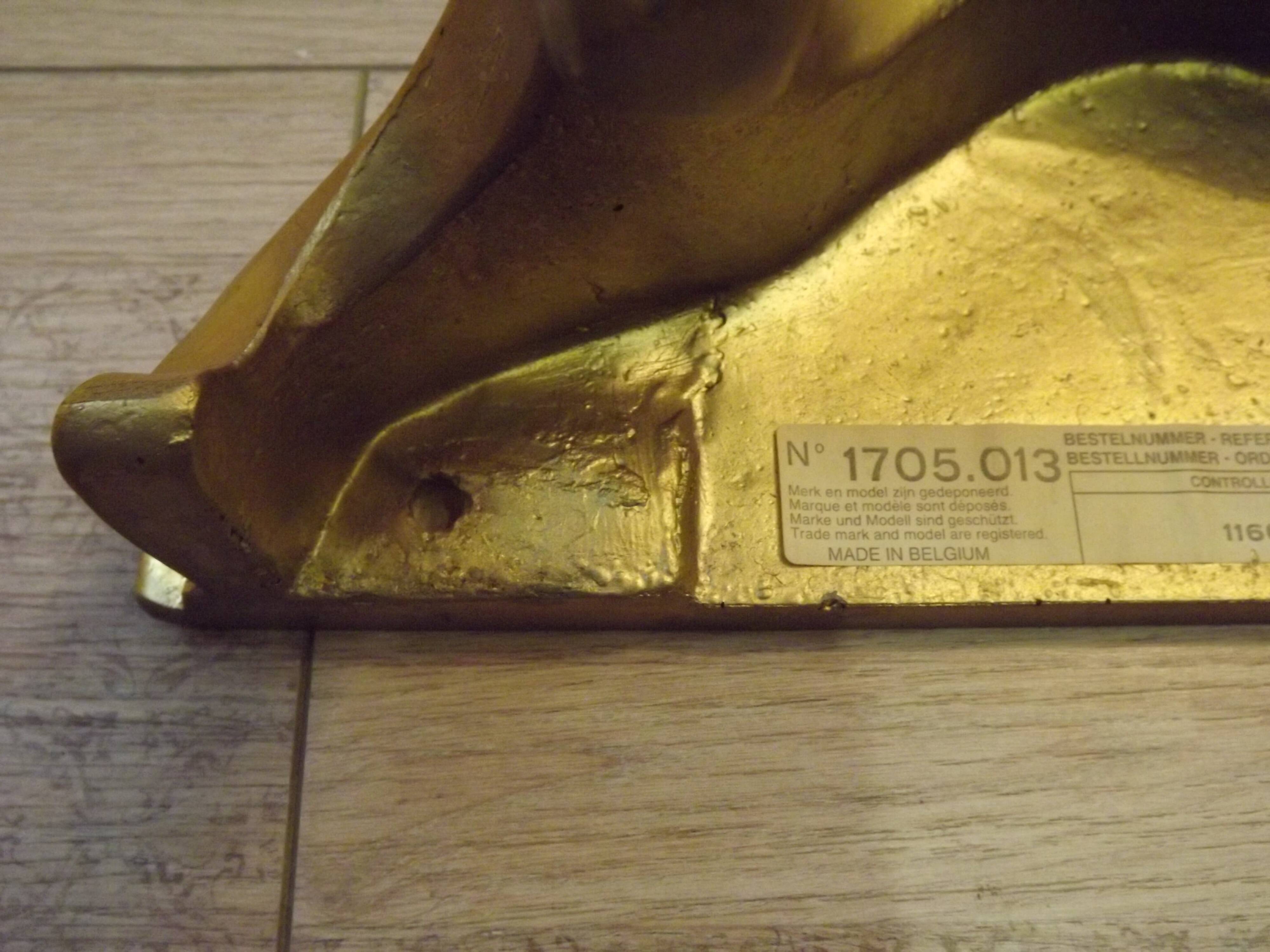 Vintage Ornate Gold Resin Wall-Mounted Mirror & Matching Console Table 5055