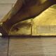 Vintage Ornate Gold Resin Wall-Mounted Mirror & Matching Console Table 5055