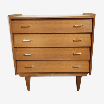 Vintage chest of drawers spindle feet