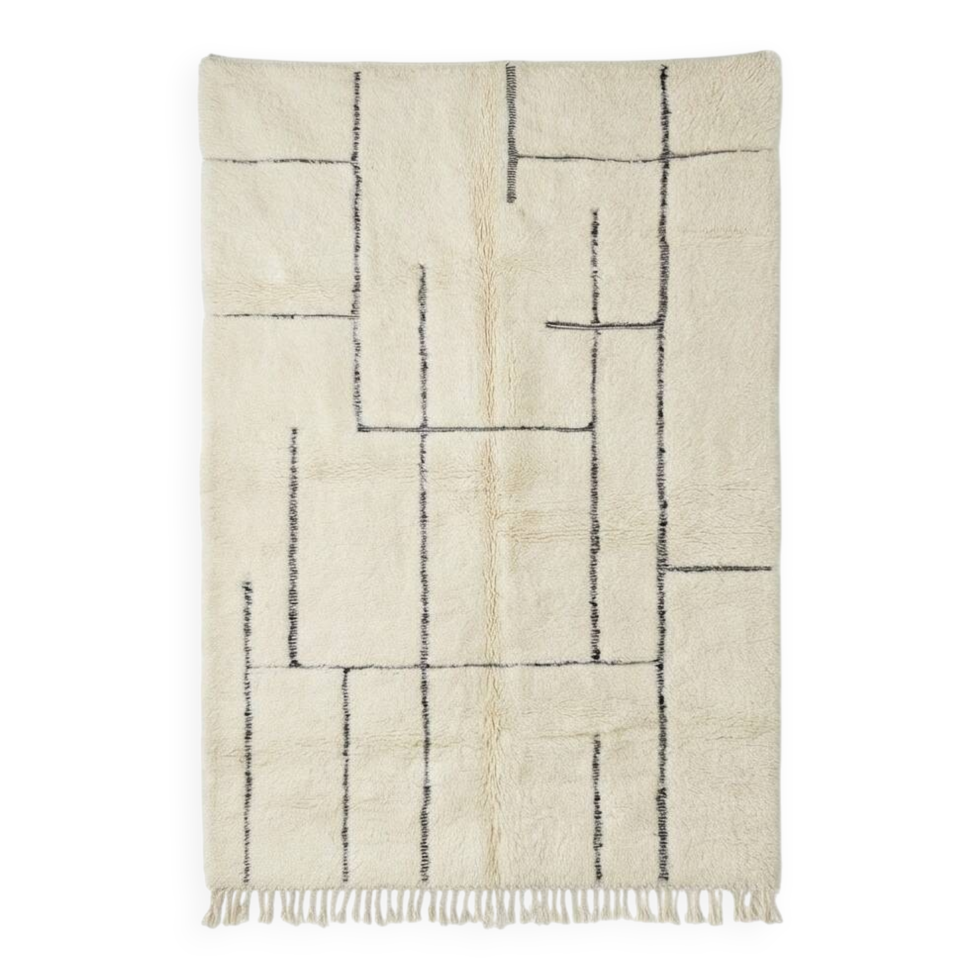 Large graphic Moroccan rug