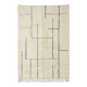 Large graphic Moroccan rug