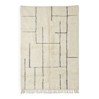 Large graphic Moroccan rug