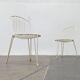 Set of 2 mid-century German metal garden chairs by Mauser Werke Waldeck