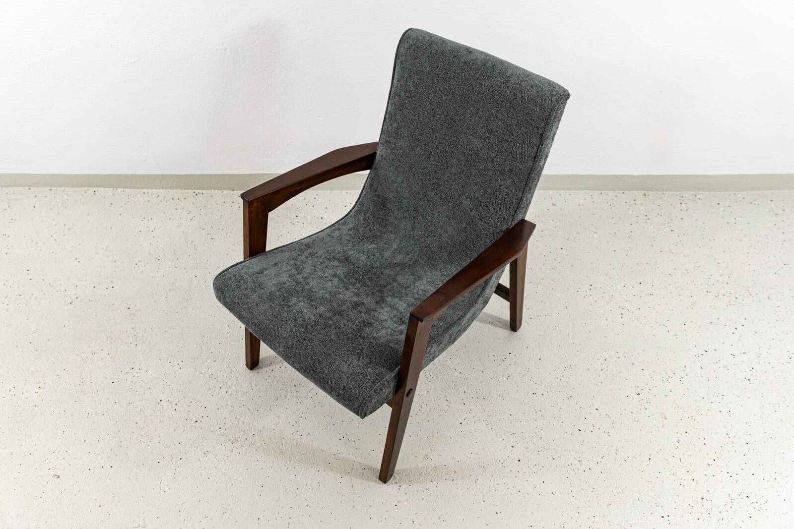 Mid-Century Grey Armchair, 1960's, Poland