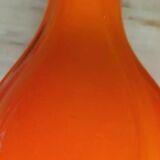 Paire de vases en verre soufflé orange