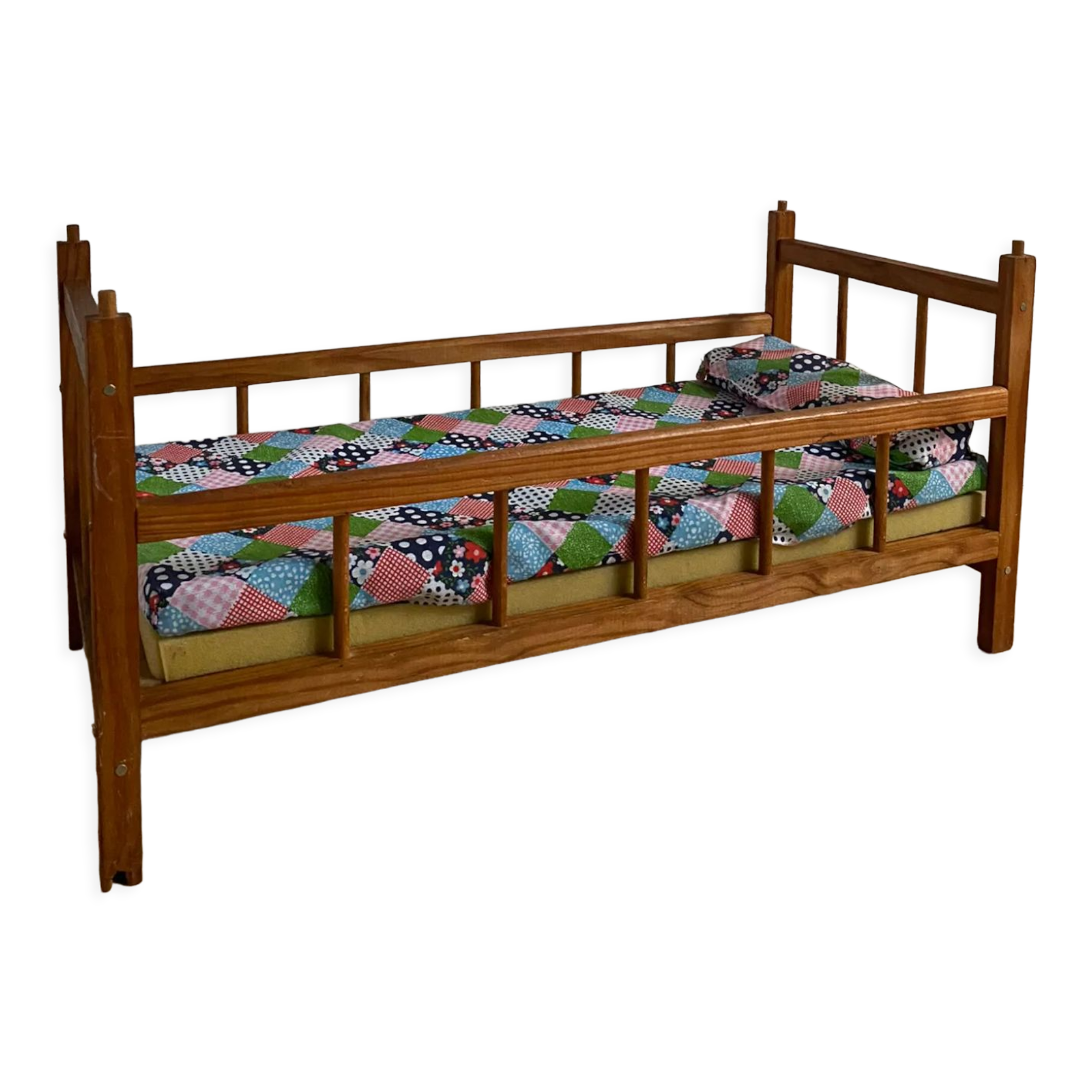 Dejou Vintage Wooden Dollbed 60s