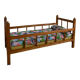 Dejou Vintage Wooden Dollbed 60s