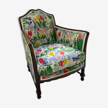 Vintage flower armchair "dudouyt"