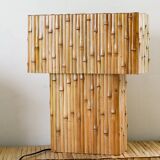 Lampe de table "nœuds en cascade" en bambou