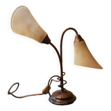 Italie Venise. Lampe de salon 2 feux. Années 50.
