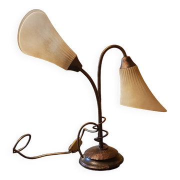 Italie Venise. Lampe de salon 2 feux. Années 50.