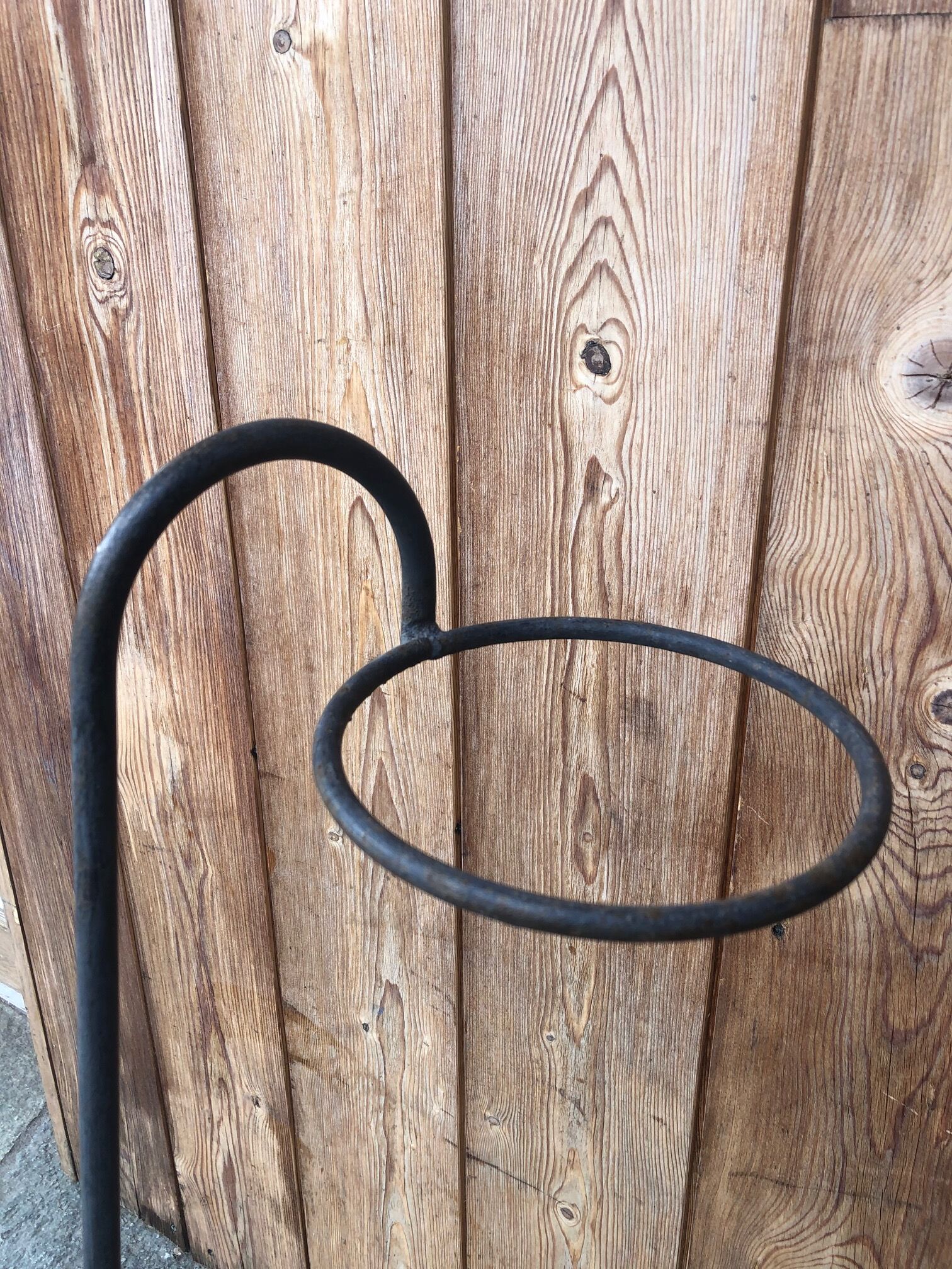 70's iron plant door