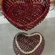 Empty Heart Pocket / Woven Ceramic Centrepiece - 1950s style