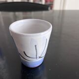 6 ceramic cups hand painter