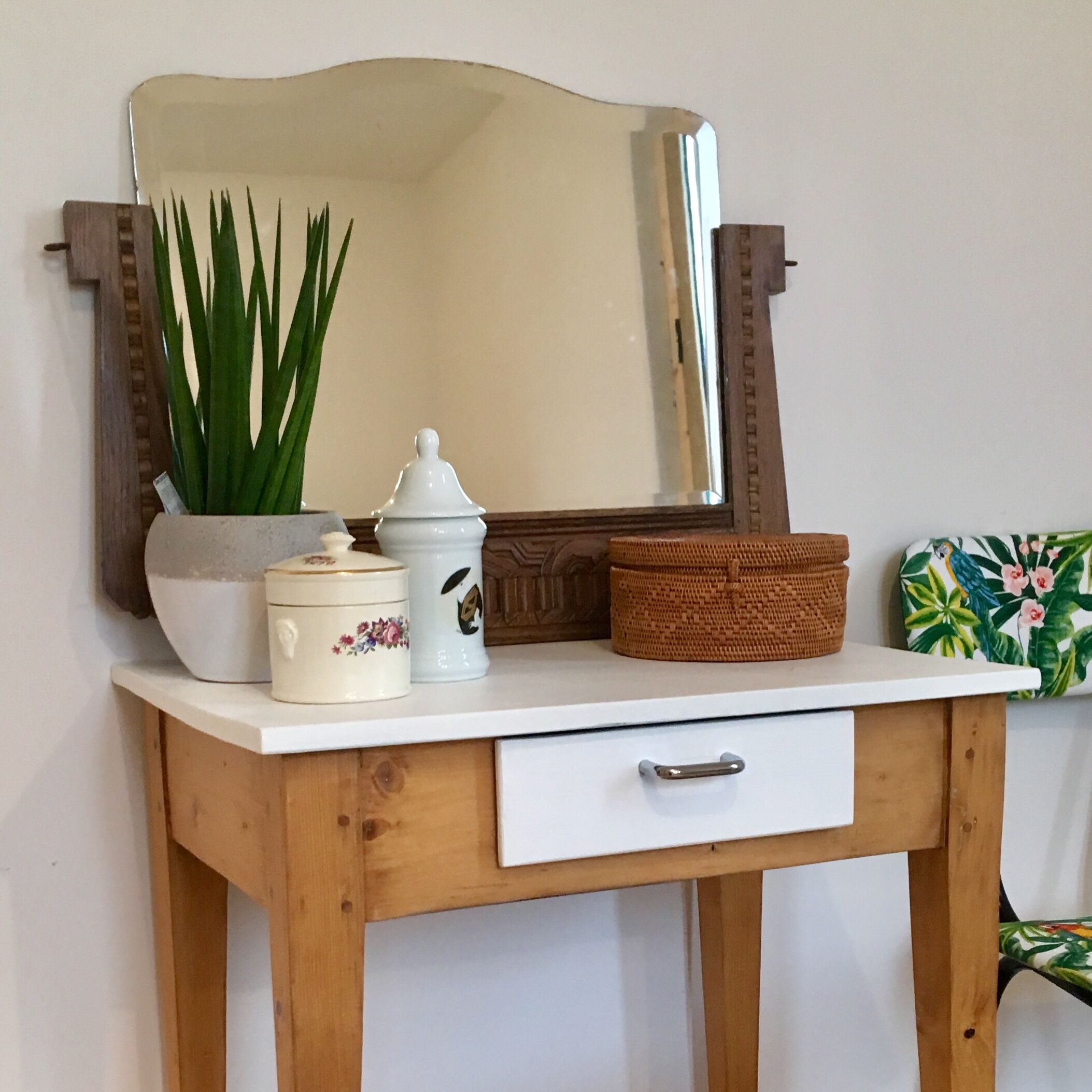 Art deco style mirror 1930 -   55x75cm