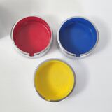 Set of 3 vintage ashtrays by Isamu Kenmochi 1970