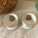 2 porcelain shells birds