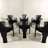 6 Totem chairs by Torstein Nilsen for Westnofa Norway