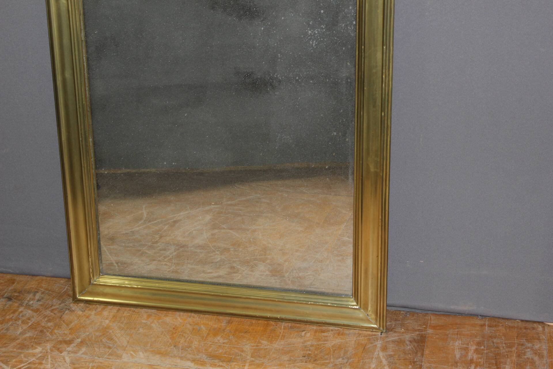Bistro Mirror in Brass XIX