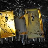 Pair of venini wall lamps, Glass, Italy, 1970