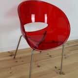 Sintesi Eye red plexiglass chair