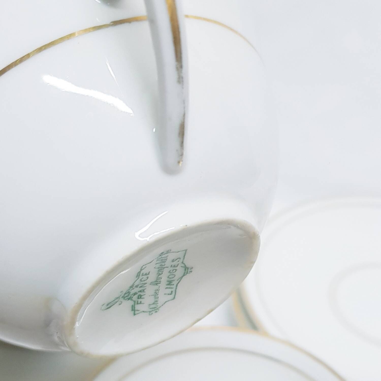 Charles Ahrenfeldt for Limoges art deco teacups