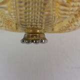 Set of 2 swedish leaf shaped wall sconces Fritz Kurz  for Orrefors, 1960s