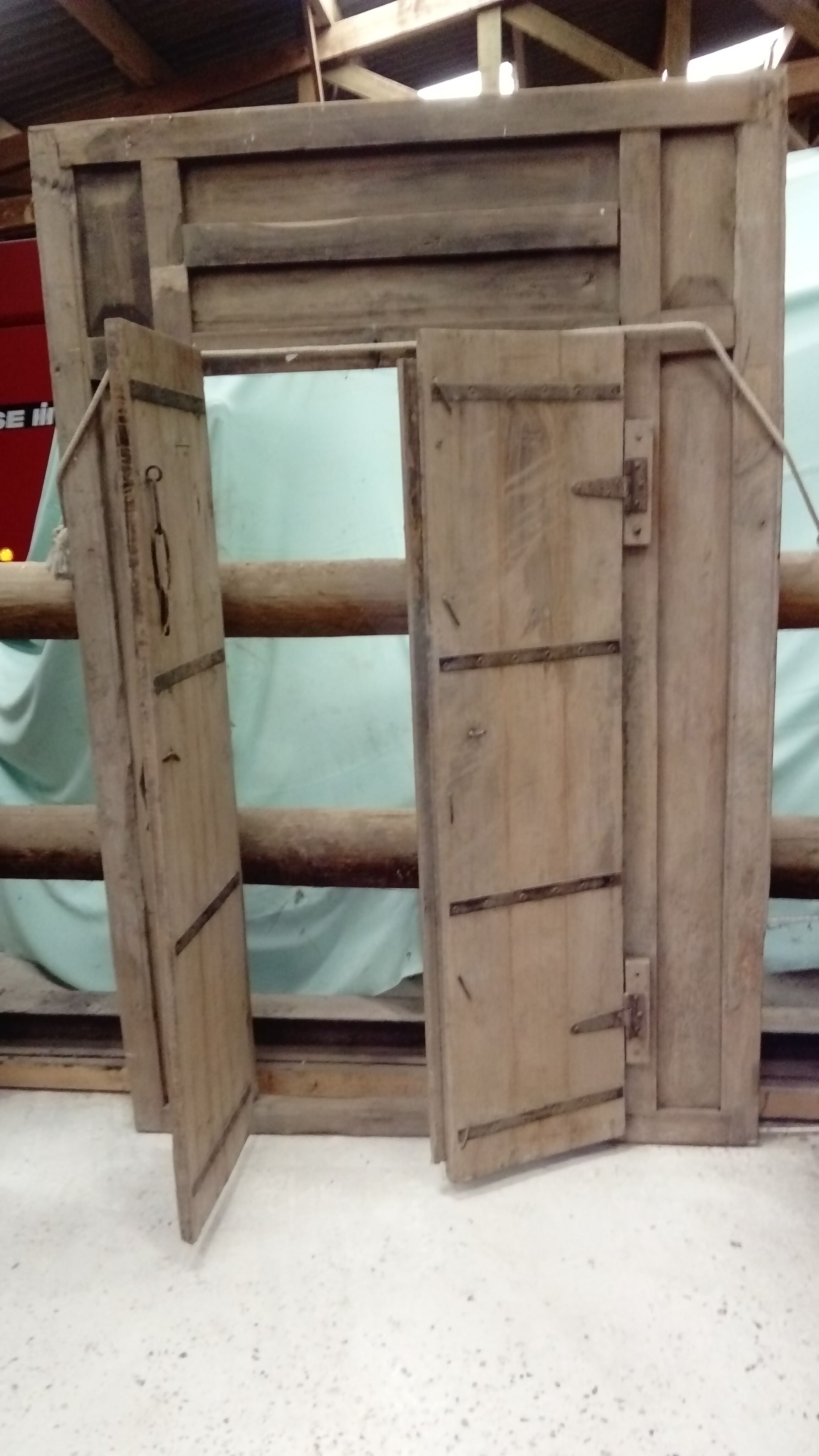 Old teak door