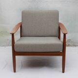 1960s armchair in cherrywood