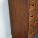 French fruitwood apothecary cabinet, ca 1950s