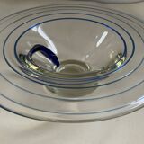 Vintage glass paste pocket bowl