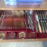 Set of Christofle silver-plated cutlery.