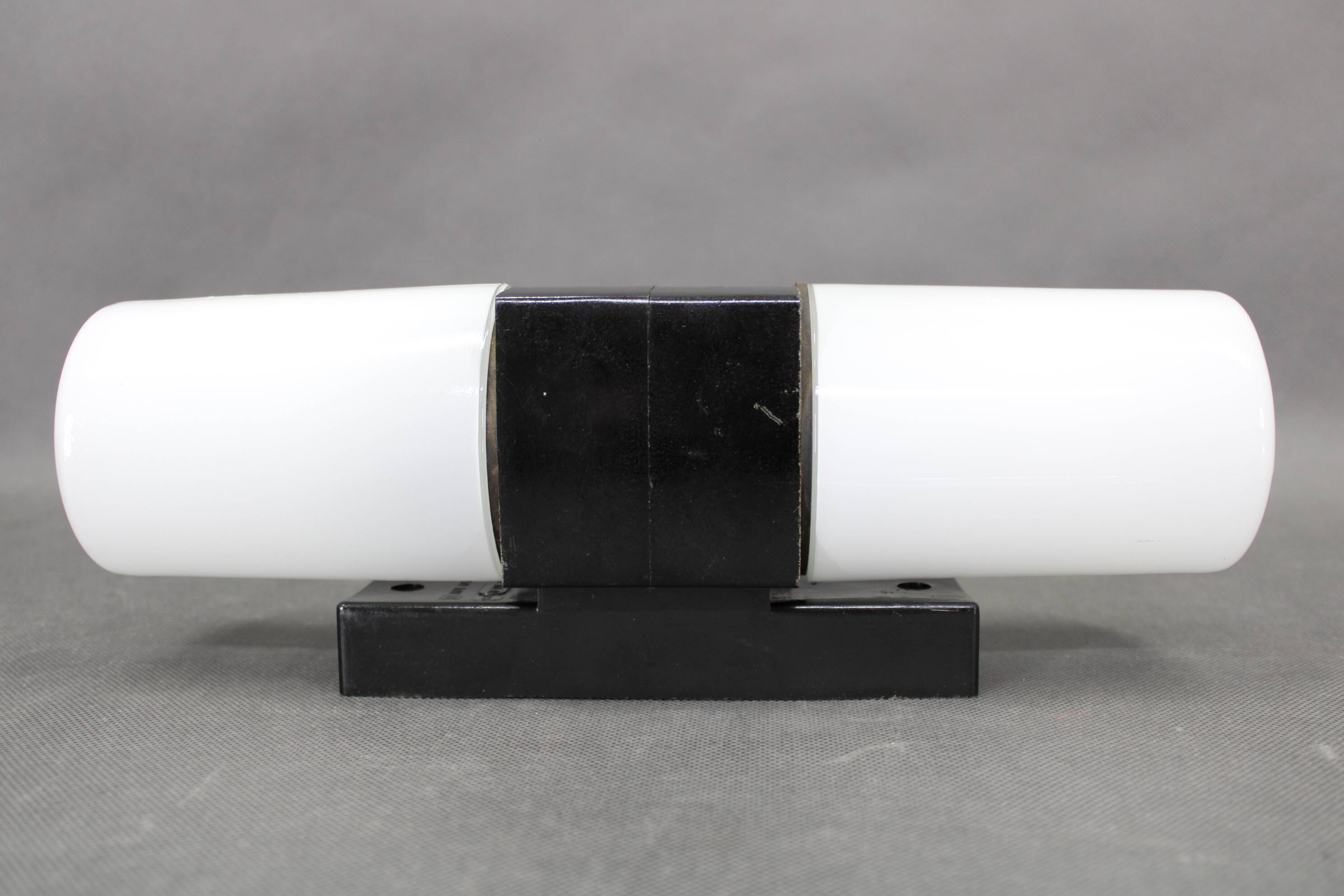 Mid-century Czech wall light in bakelite and glass, 1960s