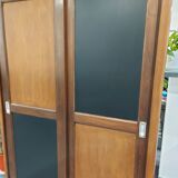 Wardrobe wardrobe sliding doors vintage 1960s
