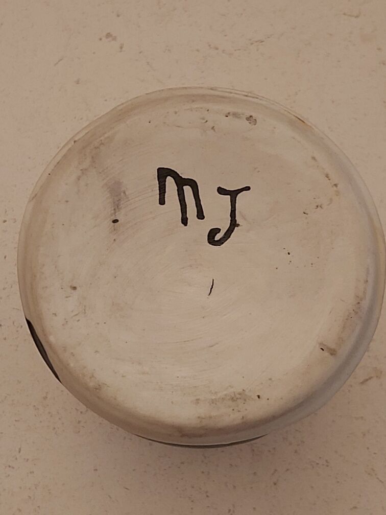 Vintage Mado Jolain ceramic vase signed