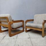 pair of armchairs Scandinavian style sled years 60/70