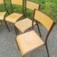 6 chaises vintage Mullca