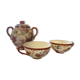 Lot of tea cups and Chinese porcelain pot
