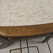 Vintage Scandinavian reclining armchair in curved wood – 1960s/70s