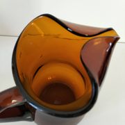 Vintage smoked glass pitcher